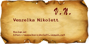Veszelka Nikolett névjegykártya