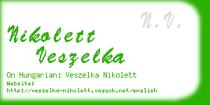 nikolett veszelka business card